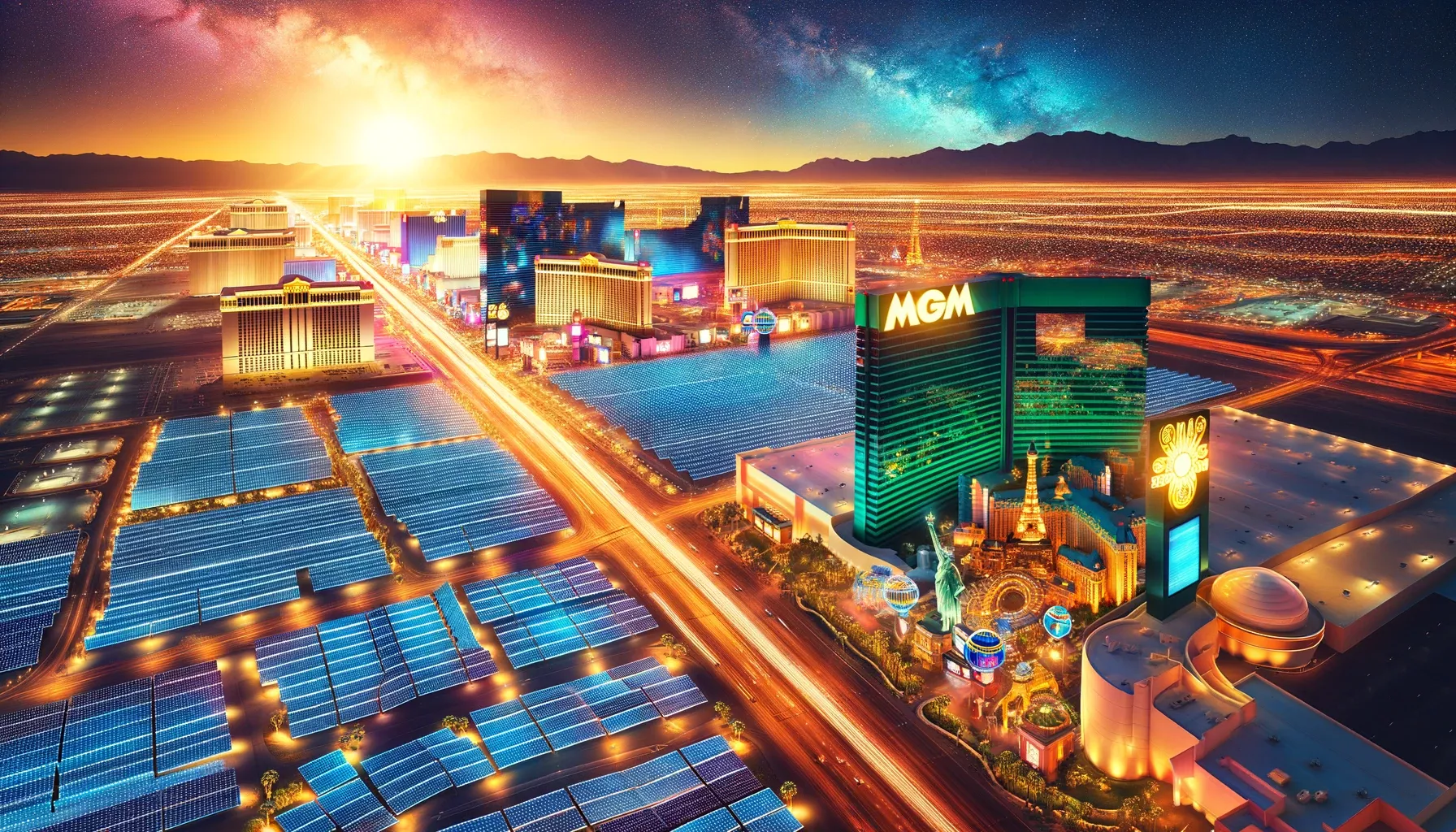 MGM Resorts' 100-Megawatt Solar Array: Leading the Green Revolution in Las Vegas Casinos